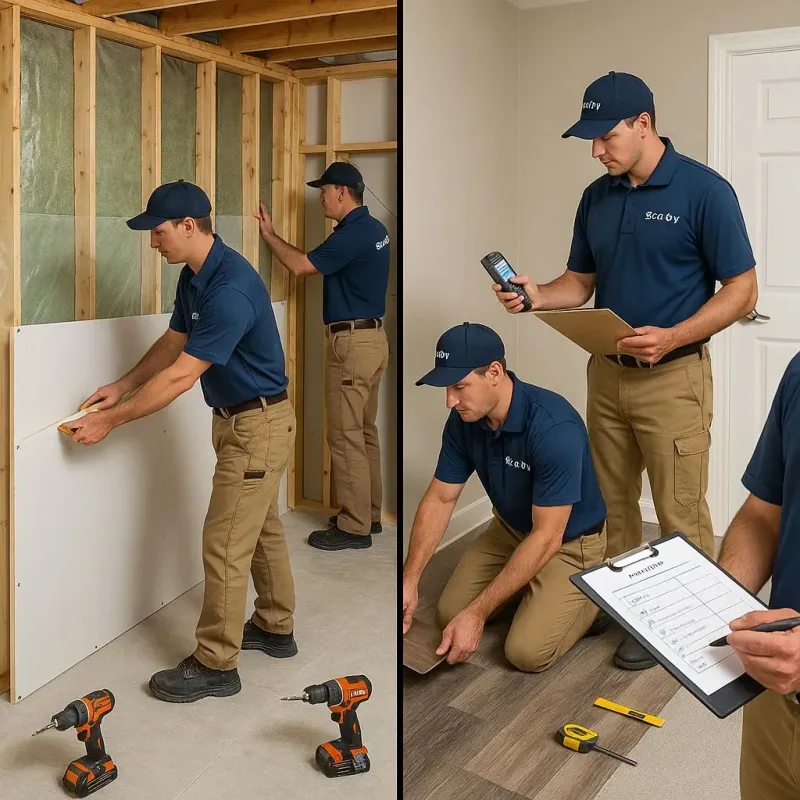 Repairs and Reconstruction process in Landmark, AR